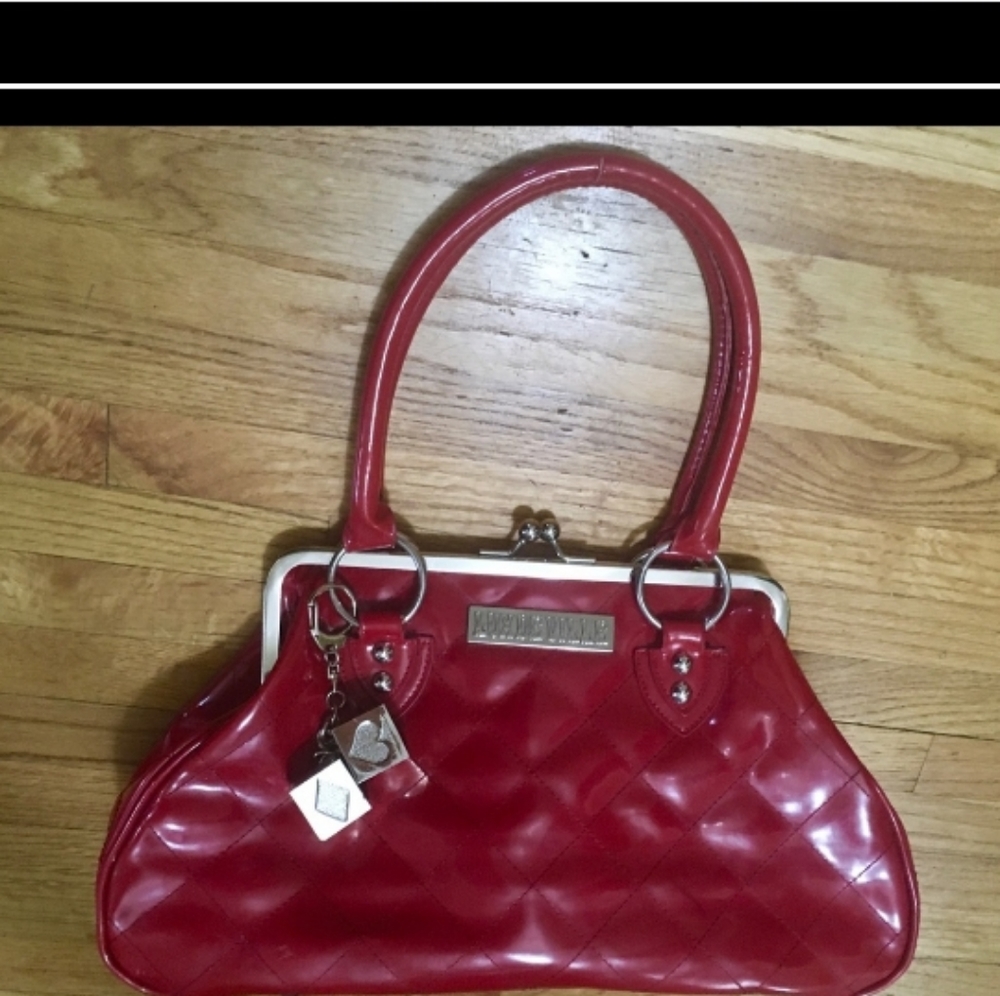 Lux De Ville Cherry Red Patent Handbag